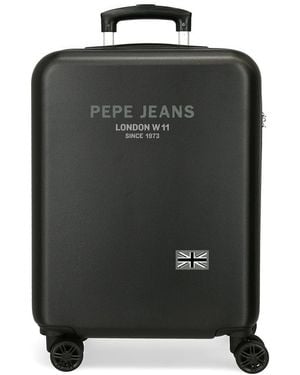 Pepe Jeans Edmon Maleta de Cabina Negro 38x55x20 cms Rígido 2,5 kgs Cierre de combinación Lateral ABS 2,5 kgs 35L Equipaje de o by Joumma