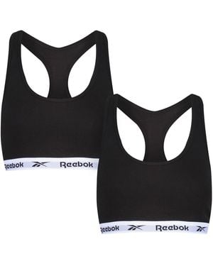 Reebok Frankie Crop Top | Clothing For Casual And Active Wear | Suitable As Racer Back Sports Bras Or Black Crop Top | S Bras