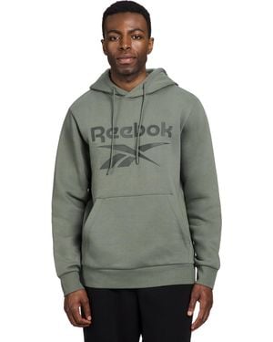 Reebok Kapuzen-Sweatshirt aus Baumwoll-Fleece - Grün