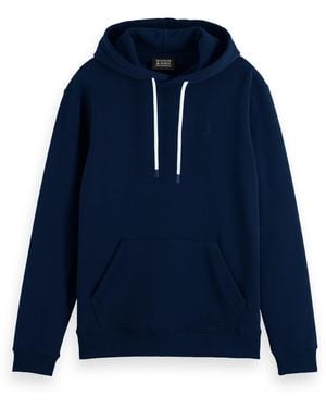 Scotch & Soda Core-logo Hoodie Hooded Sweatshirt - Blue