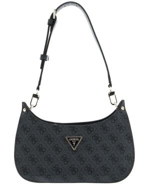 Guess Meridian Mini Top Zip Shoulder Bag - Black