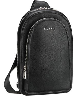Guess Sling Bag Mestre Rounded Crossover - Black