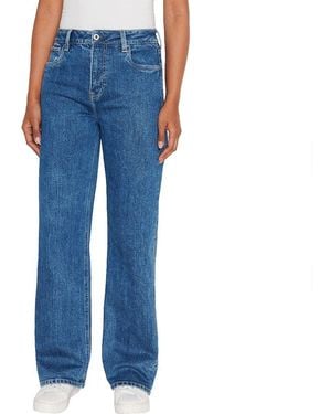 Pepe Jeans Loose St Jeans Uhw - Black