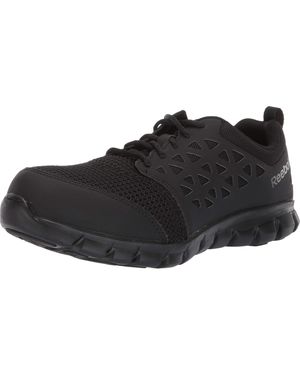 Reebok Work Sublite Cushion Work RB041 Alloy Toe Athletic Work Shoe - Nero