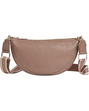 Ted Baker Webbing Leather Half Moon Crossbody Bag Tasche - Schwarz