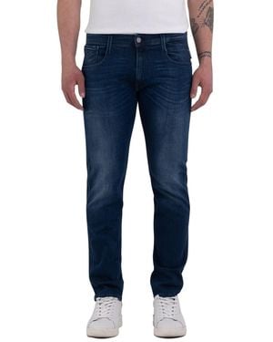 Replay M914 Anbass Power Stretch Jeans - Blue