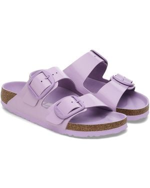 Birkenstock Arizona Big Buckle Natural Leather Patent High-Shine Crocus - Viola