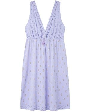 Women'secret Short Nightdress Multilicense Nostalgia Camisón - Morado