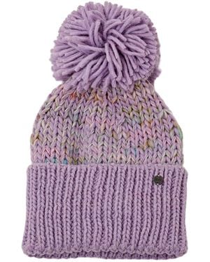Esprit Strickbeanie mit Bommel und Wollanteil - Lila