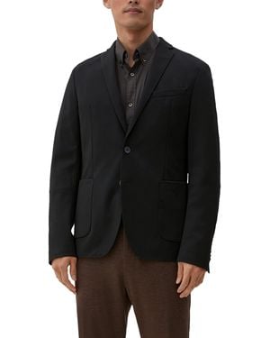 S.oliver Slim: Jogg Suit-Sakko schwarz 44