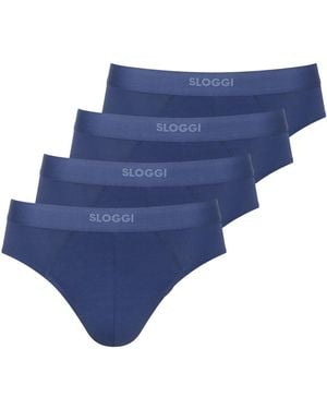 Sloggi Slip/Unterhose - 4er - Blau