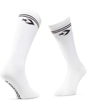 Converse Set di 2 calzini alti 39/42 EU - Bianco