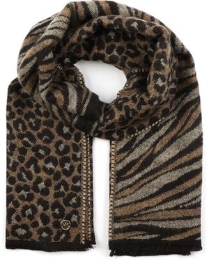 Michael Kors Mixed Animal Wrap - Multicolour