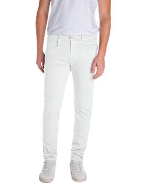 Replay Anbass Hyperflex Colour Xlite Jeans - Weiß