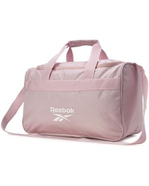 Reebok Classic Compact Sports Gym Bag - Lightweight Overnight Weekender Bag For - Pink