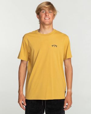 Billabong Arch Wave Maglietta a maniche corte da Uomo - Giallo