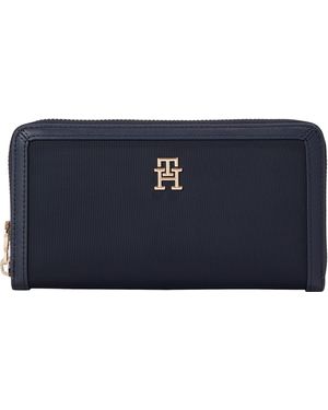 Tommy Hilfiger Portefeuille Essential Large avec Portemonnaie - Noir