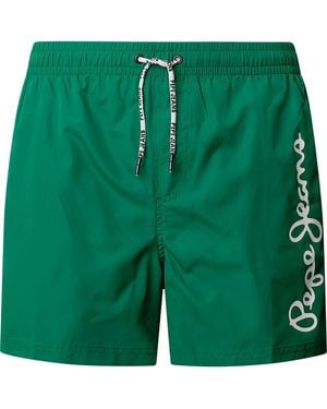 Pepe Jeans Logo Swimshort Shorts - Green