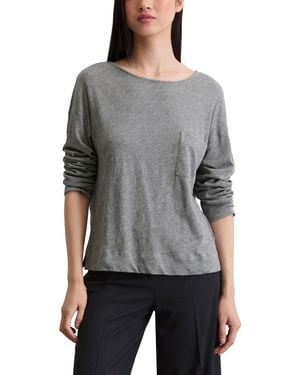Marc O' Polo Marc OߴPolo Langarmshirt mit Brusttasche Regular Fit - Grau