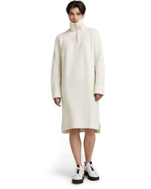 G-Star Skipper Loose Knitted Kleid - Weiß