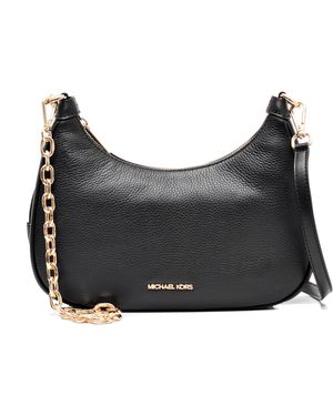 Michael Kors Borsa a tracolla da donna Cora Large in pelle con cerniera - Nero