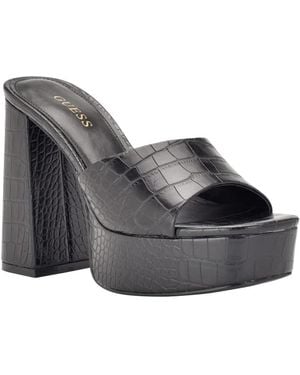 Guess Jadah Sandale à Talon - Gris