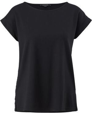 Comma, T-Shirt - Schwarz