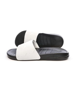 PUMA Claquettes Blanche/Noire Popcat 20 Noir 42FR
