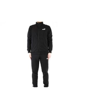 PUMA Tuta completa Felpa e Pantalone CLEAN SWEAT SUIT M Nero Nero 01