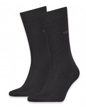 Calvin Klein 2-pack Premium Combed Cotton Socks - Black