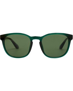 Superdry Round Sunglasses Crystal Green/green Lenses 1size