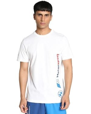 PUMA Bmw Mms Logo Tee + Adult T-shirt - White