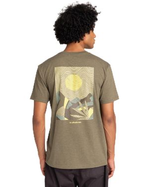 Quiksilver Shirt Tee Graphic - Canteen - Green