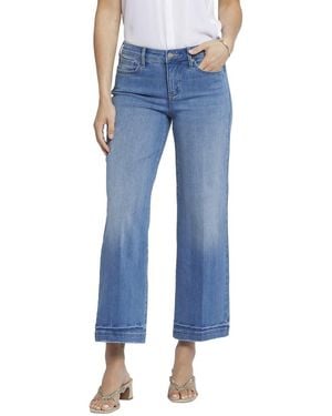NYDJ S Teresa Wide Leg Ankle Rivierasky - Blue