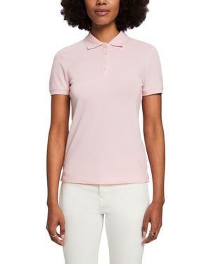 Esprit Poloshirt aus Jersey - Weiß
