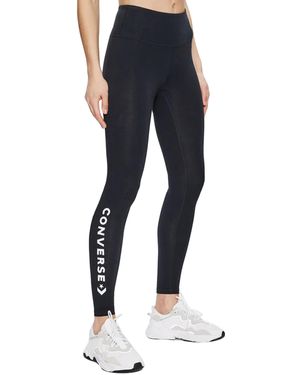 Converse Modello Legging Wordmark Black - Blu