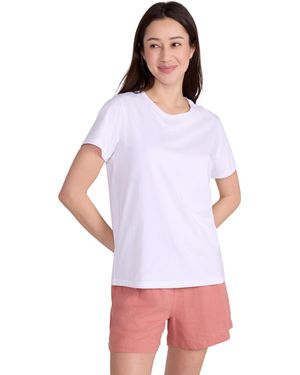 Mountain Warehouse Shirt basique pour femme - Coupe ample - Haut léger et respirant avec coupe ample - Vêtement de loisirs - Blanc