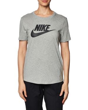 Nike W NSW Tee ESSNTL ICN FTRA T-Shirt - Grau