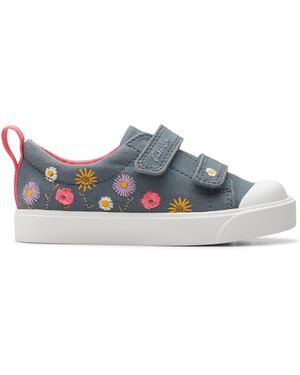 Clarks City Bright T Sneaker - Blau