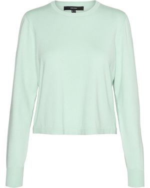 Vero Moda VMSILJE LS O-Neck Short Pullover GA NOOS - Grün