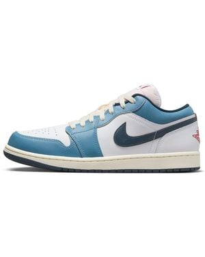 Nike Jordan 1 Low Se Motion White/armory Navy-aegean Storm - Blue