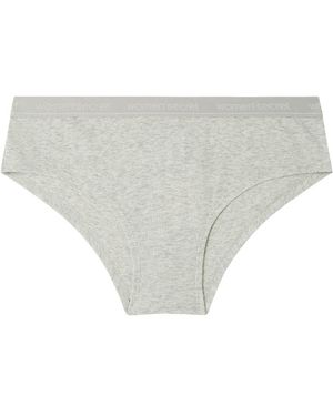 Women'secret Braga Ancha Brasileña Algodón Brief - Blanco