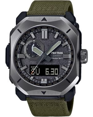 G-Shock Prw-6900 Series | 's Digital Analog Watch | Green | 100m Wr | Solar Powered | Multi-band 6 | Digital Compass | Altimeter | - Gray