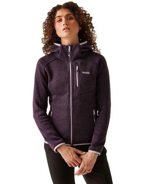 Regatta Newhill Warm Winter Walking Fleecejack Met Volledige Rits - Paars