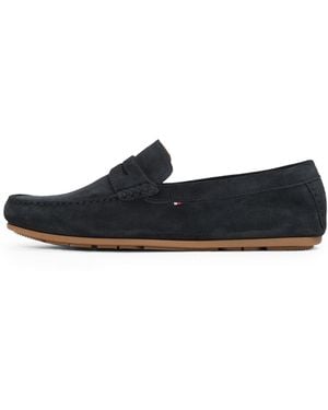 Tommy Hilfiger Loafer aus Wildleder - Schwarz