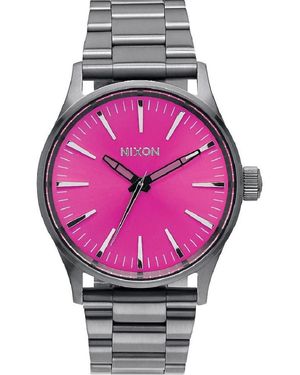 Nixon Sentry 38 Ss -spring 2017- Gunmetal/pink Sunray - Multicolour