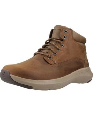 Skechers Segment-garnet Fashion Boot Cdb 10.5 Extra Extrawide Us - Brown