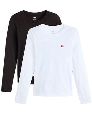 Levi's 2-Pack Essential Long-Sleeve tee T-Shirt - Negro