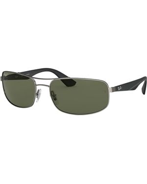 Ray-Ban Rb3527 Matte Gunmetal Green Polarized - Black