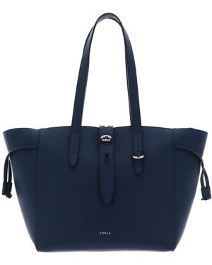Furla Net Tote Bag M Blu Jay - Blau